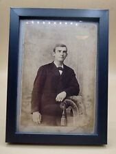 Vtg Framed Cabinet Card Photographer J.H Keim Photograph Of A Man Standing picture