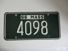 1966 Massachusetts License Plate Tag 4098 picture