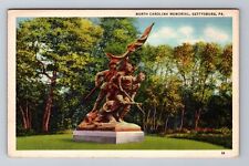 Gettysburg PA-Pennsylvania, North Carolina Memorial, Antique Vintage Postcard picture