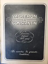 Vacheron Et Constantin Watch Print Ad 1946 Du Swiss Luxury Precision French picture