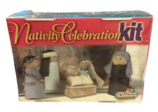 Christmas Nativity Celebration Kit Wooden NEW Sealed by FW Friends picture