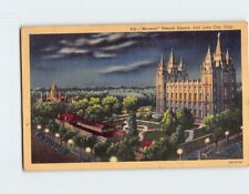 Postcard Mormon Temple Square Salt Lake City Utah USA North America picture