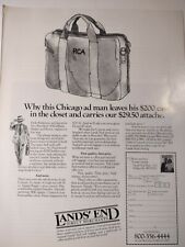 Lands End Direct Merchants Chicago Ad Man Vintage Print Advertisement picture