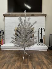 4ft Silver Forest vintage silver tinsel christmas tree picture