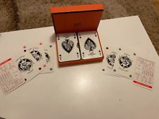 Hermes Playing Cards Puzzle Unused 2 Sets blue red picture