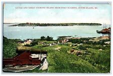 c1910's Little And Great Diamond Island Scammel House Island Maine ME Postcard picture