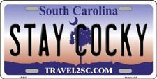 Stay Cocky South Carolina Novelty Metal License Plate Tag picture