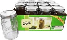 Ball Wide Mouth Quart Canning Jars Lids and Bands,  Pack of 12 Mason Jars 32oz picture
