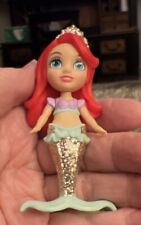 Disney Princess Ariel Mini Toddler Doll Glitter Mermaid Tail Poseable Figure Toy picture