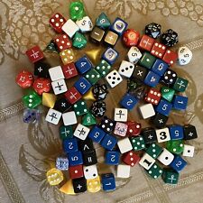 Large Dice Lot 109 Pcs Translucent Hex Triangular Polyhedral Vtg & Modern picture