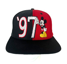Vtg Walt Disney World Adult Mickey Mouse '97 Snapback Hat  Colorblock  NWOT picture