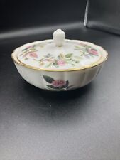 Stunning Vintage Wedgwood Bone China “Hathaway Rose” Lidded Bowl Made In England picture