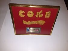 COCA COLA Atlanta 1996 Olympics IZZY PUZZLE Gold Version Pin Set Framed *Rare*  picture