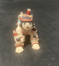 Vintage Native American Pottery Storyteller Figure With 25 Children Crawling picture