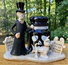 Pair Retired Yankee Candle Halloween J/H Boney Bunch Holder/ Witches Brew Candle picture