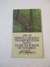 1982-1983 Official North Carolina State Highway Travel Road Map~BR14 picture