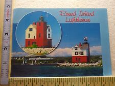 Postcard Round Island Lighthouse Near Mackinac Island Michigan USA picture