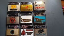 Lot Of 9 Flat Advertising Lighters picture