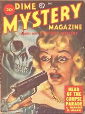 Dime Mystery Magazine 1949 December. Skull cover and final issue.   Pulp picture
