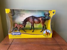 Breyer Horse Flagship Mariposa Flor NIB Bay Mare & Foal picture
