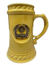Vintage JOSTENS LINDOR California State Los Angeles Yellow Coffee Beer Mug Cop picture