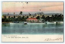 1907 Bird's Eye View Of Hotel Royal Palm Exterior Miami Florida FL Tree Postcard picture