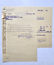 1967 India VAN INGEN MYSORE To Nawab Tonk For Unpaid Taxidermy Bill (11315) picture