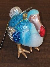 Dodo Bird Glass Ornament Exotic Animal Christmas Tree Decoration New NWT picture