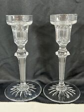 Vintage ROGASKA CRYSTAL Crystal RICHMOND CANDLESTICK X2 Candle Holder PAIR picture