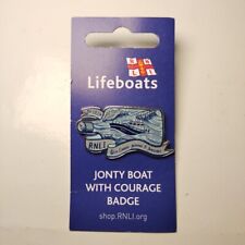 RNLI Lifeboats Jonty Boat with Courage 1824 Pin Badge New  picture