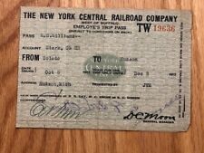 1917 New York Central Railroad Employee Pass  picture