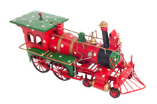 Christmas Train Model Handmade Tin Metal Handmade picture
