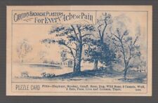 [B68101] 1880's TRADE CARD CARTER'S BACKACHE PLASTERS for EVERY ACHE or PAIN picture