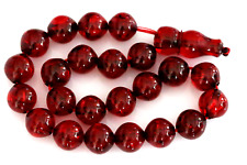 Closeout 42 Grams, Genuine Old Beauty Cherry Faturan 23 Rosary Beads of 16 mm picture