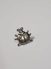 Ladybug Beetle Lapel Pin Silver Color Metal  picture