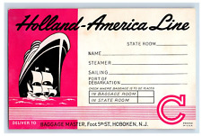 1930's-50's Holland America Line #3 Original S88E picture