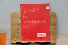 Granite Association 1967 Architecture Brochure 8pg circ 1967 waterstains MCM picture