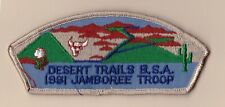 JSP - Desert Trails Council - Mint - National Jamboree 1981 - CA picture