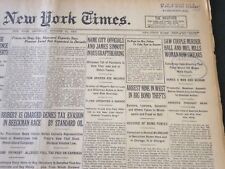 1922 OCTOBER 21 NEW YORK TIMES - SAW COUPLE MURDER HALL & MRS. MILLS - NT 5809 picture