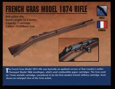 French Gras Model 1874 Rifle Atlas Classic Firearms Card picture