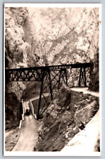 Real Photo Postcard RPPC Peru Infiernillo Bridge Andes Mountains 1960s picture