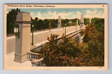 Wilmington DE-Delaware, Washington Street Bridge, Antique, Vintage Postcard picture