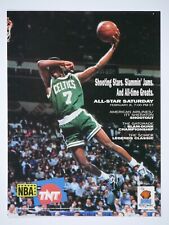 Glen Rice Charlotte Hornets Drain 20 Footer TNT NBA Vintage 98 Original Print Ad picture