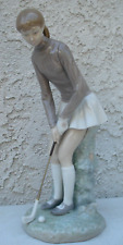 Vintage Lladro Lady golfer figurine, retired # 4851....excellent condition picture