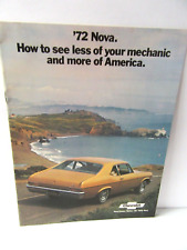 1972 Chevy Nova Dealer Brochure Booklet Chevrolet Original GM - GL326 picture