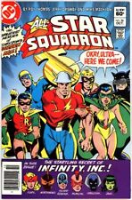 ALL-STAR SQUADRON 26 VF/NM 9.0 HIGH GRADE INFINITY INC NEWSSTAND DC BRONZE BIN picture