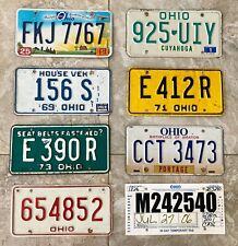 OHIO LICENSE PLATE LOT - VARIOUS YEARS FROM 1969 TO 2012 picture
