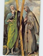 Postcard St. Andrew and St. Francis By Greco, Museo Del Prado, Madrid, Spain picture
