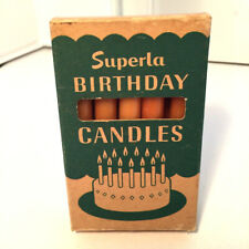 Vintage Standard Oil Co Superla BIRTHDAY CANDLES 10 of 12 picture