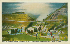 General Morgan Evacuating Cumberland Gap 1853 Vintage Unposted Postcard picture